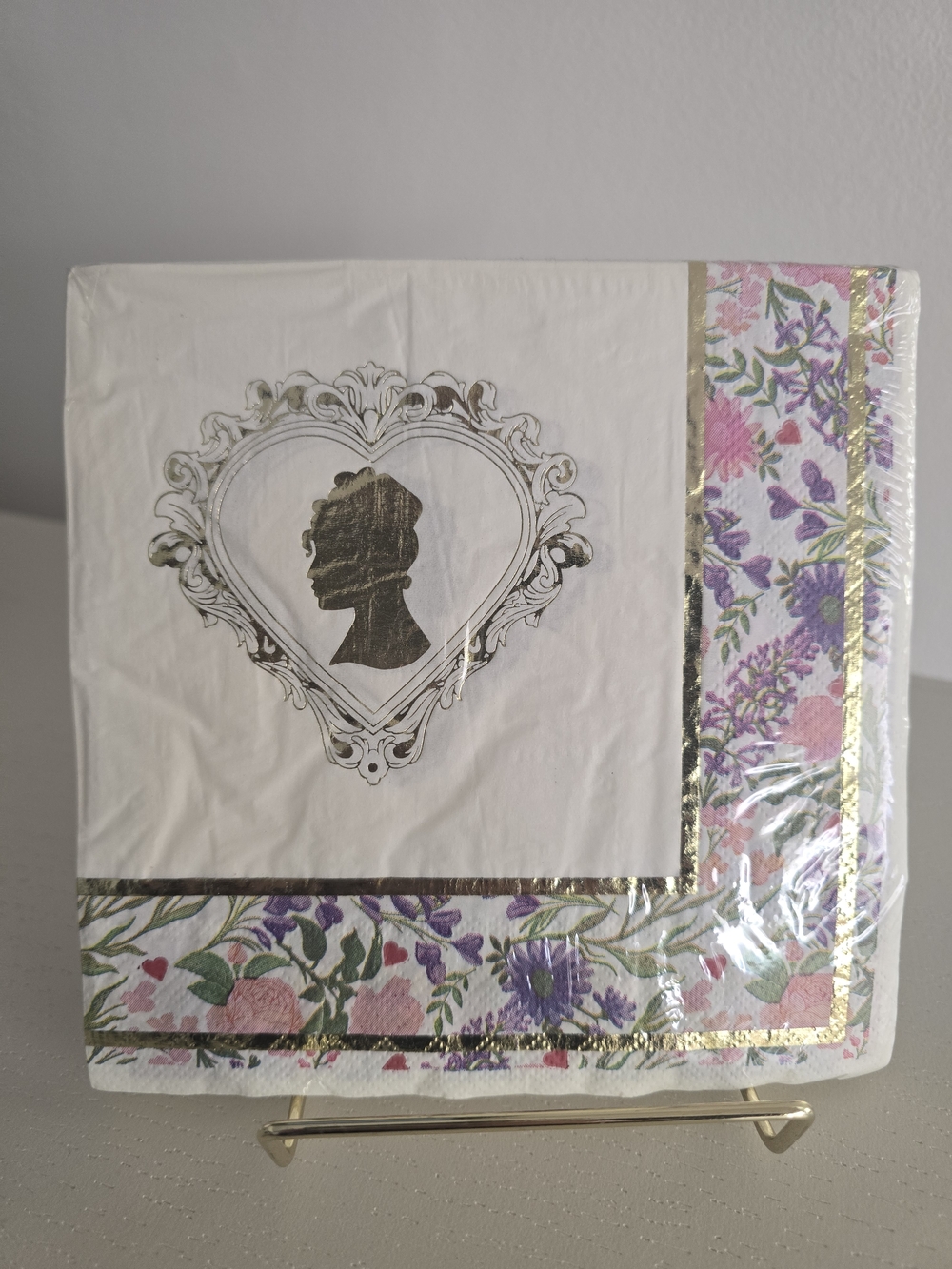 Bridgerton Floral Napkins- Pink & Purple